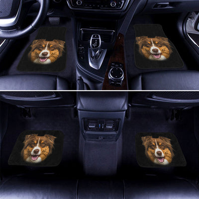 Australian Shepherd Dog Cute Face Car Floor Mats 118