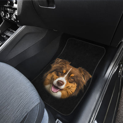 Australian Shepherd Dog Cute Face Car Floor Mats 118