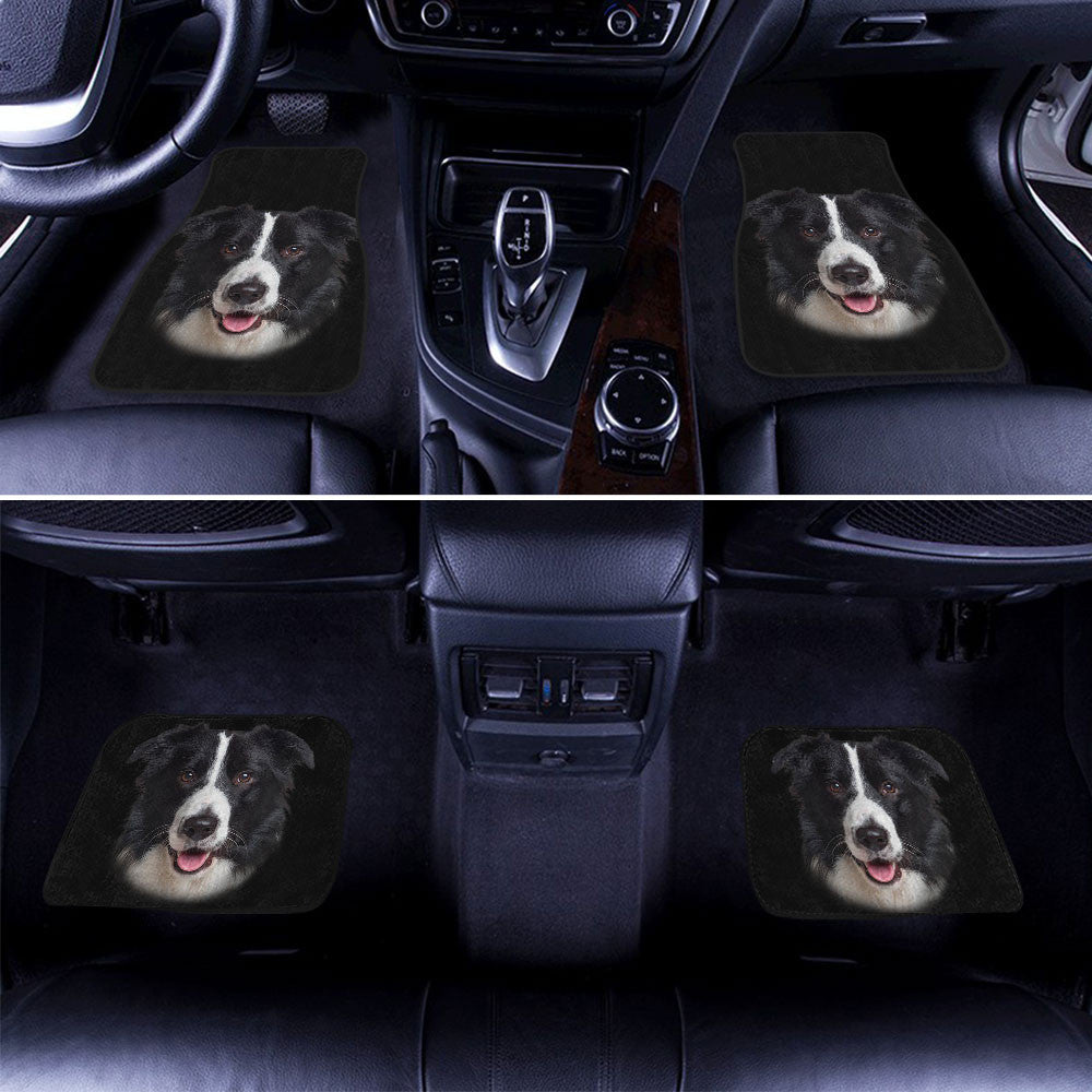 Border Collie Dog Cute Face Car Floor Mats 118