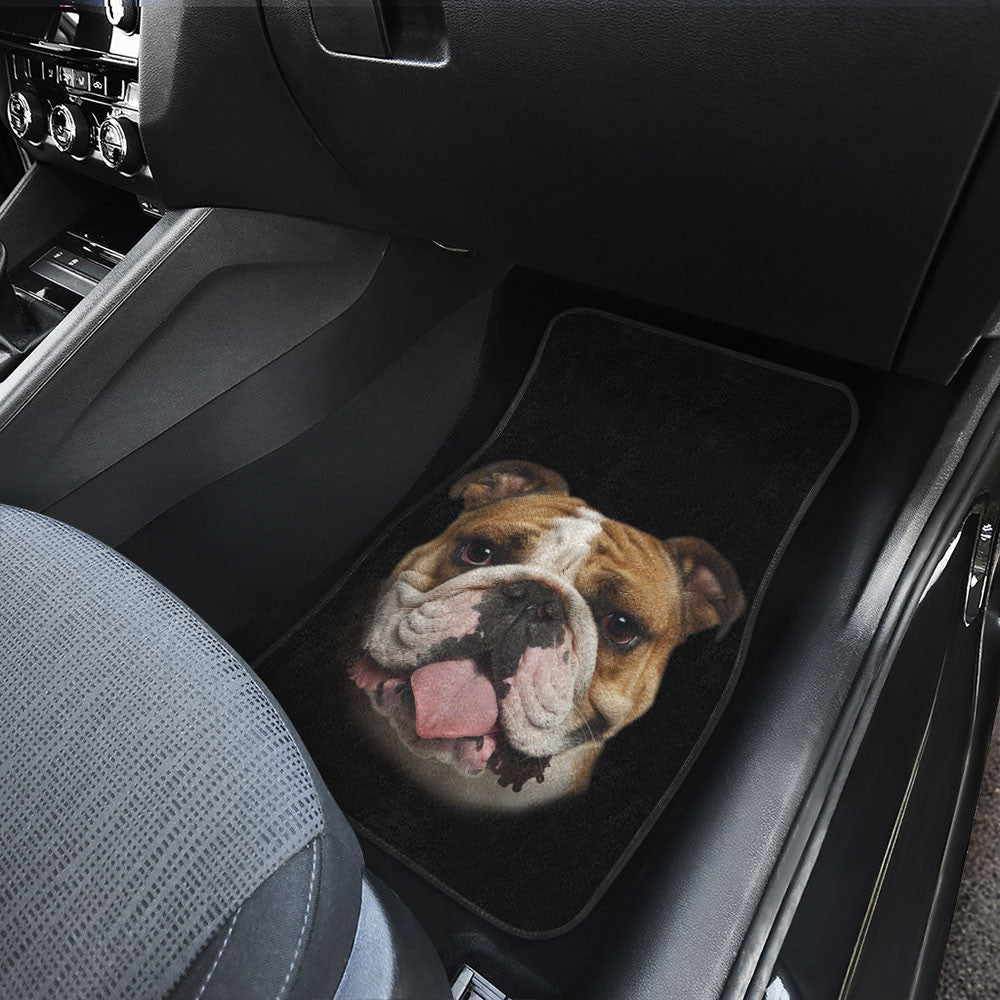 Bulldog Cute Face Car Floor Mats 118