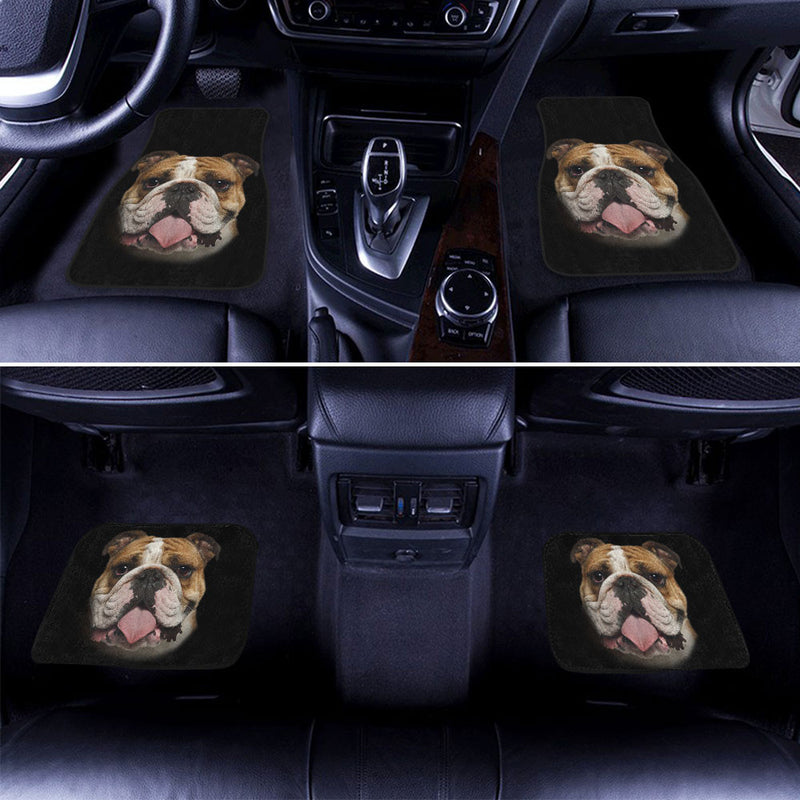 Bulldog Cute Face Car Floor Mats 118