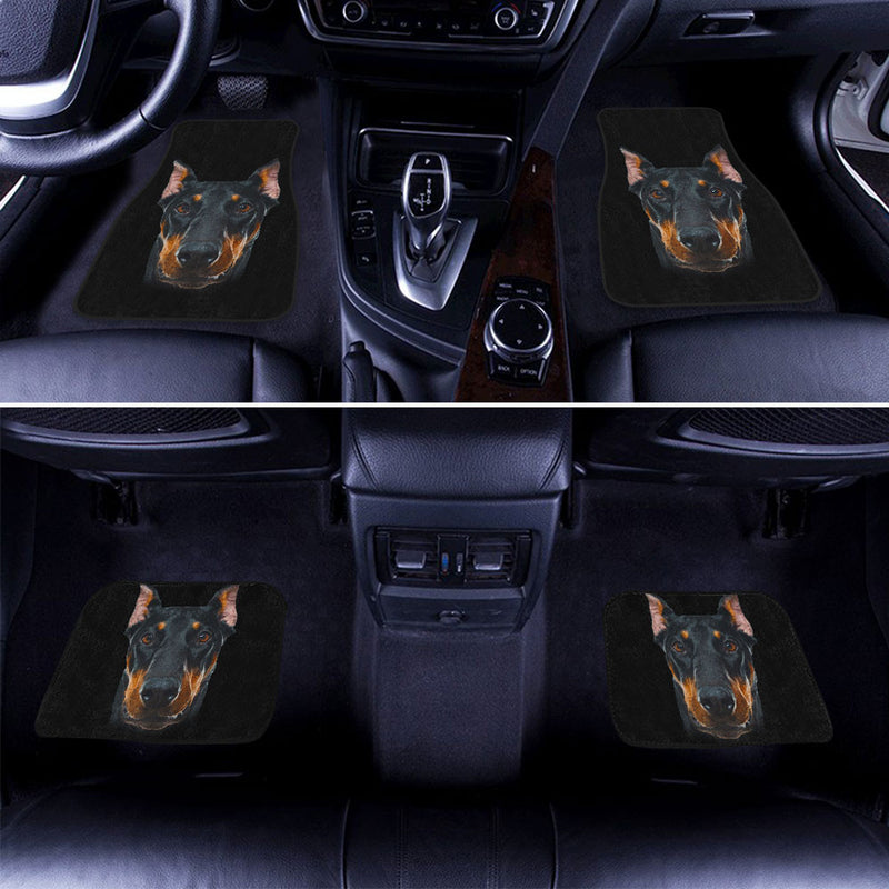 Doberman Pinscher Cute Face Car Floor Mats 118