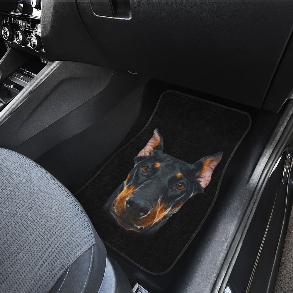 Doberman Pinscher Cute Face Car Floor Mats 118