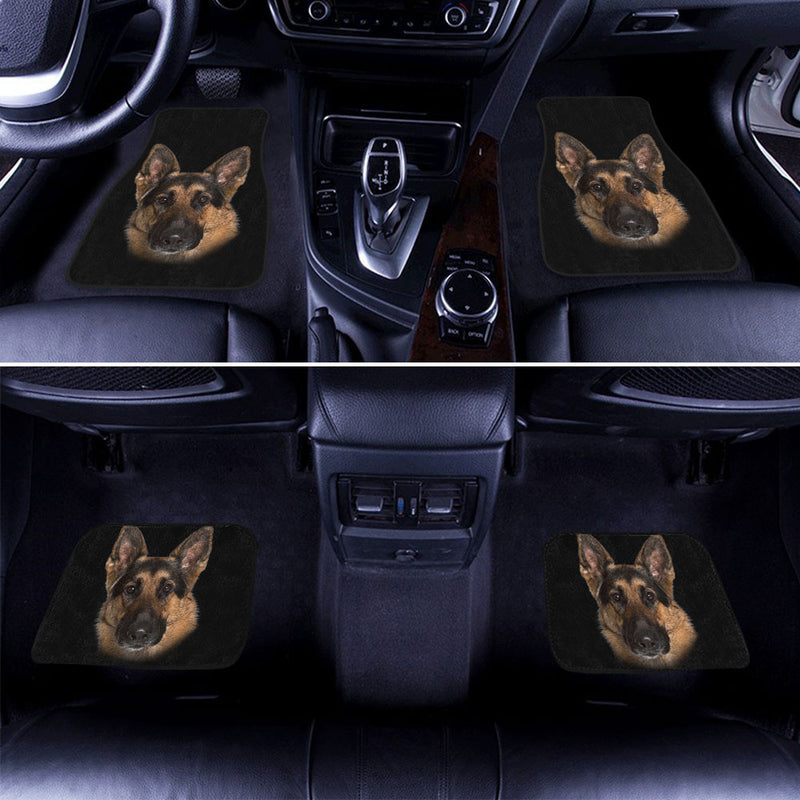 German Shepherd Dog Cute Face Car Floor Mats 118