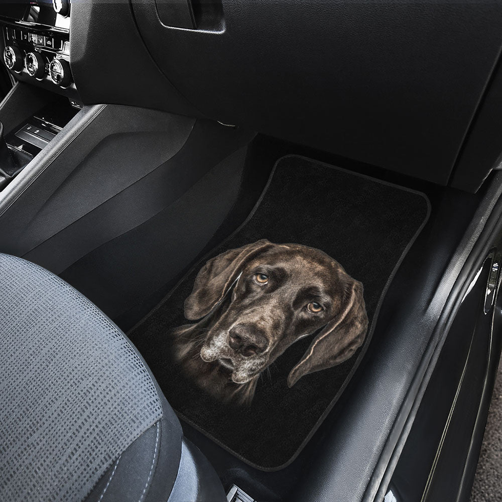 German Shorthaired Pointer Cute Face Car Floor Mats 118