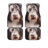 Bearded Collie Dog Funny Face Car Floor Mats 119