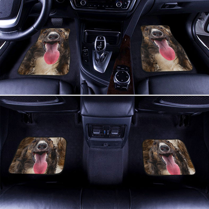 Borzoi Dog Funny Face Car Floor Mats 119