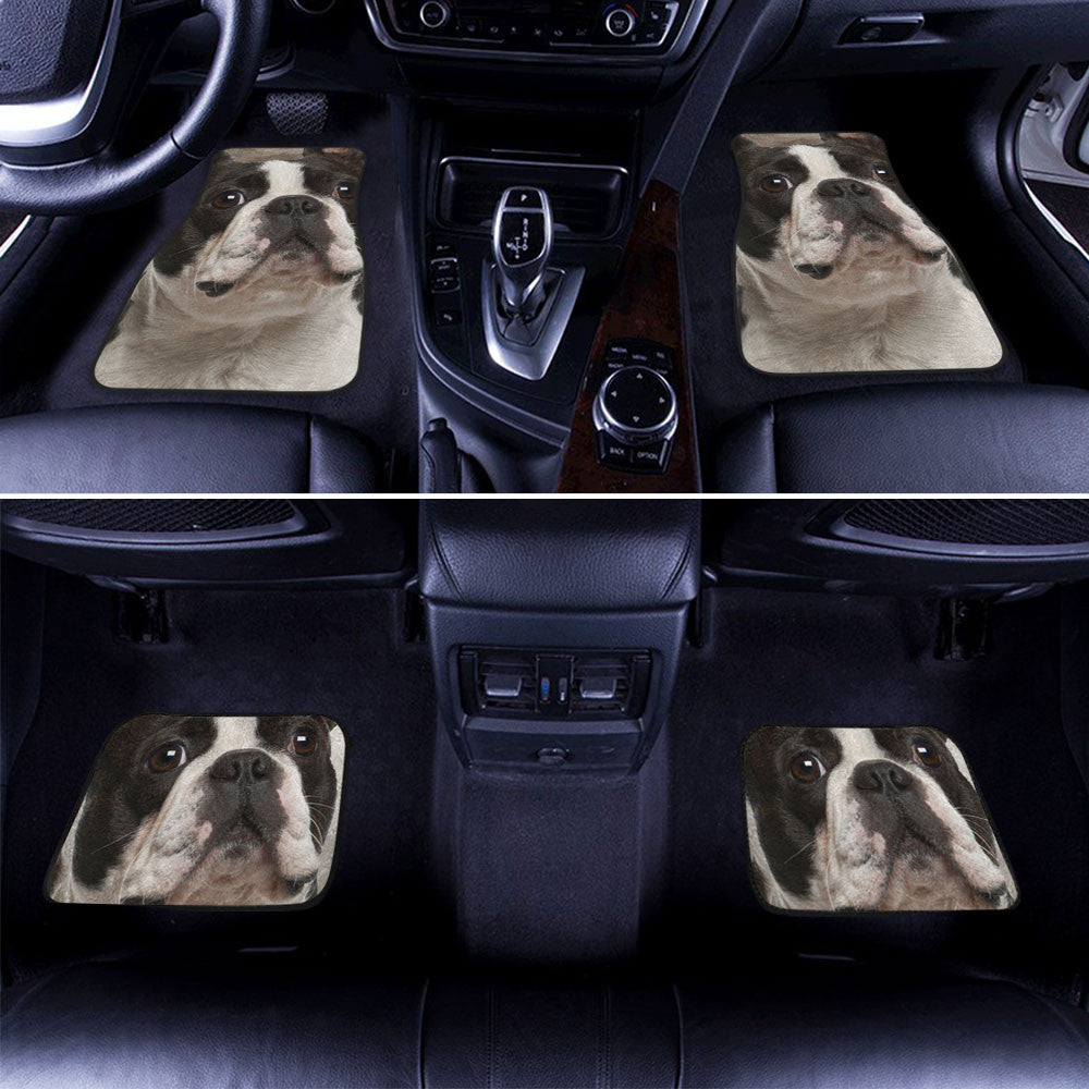 Boston Terrier Dog Funny Face Car Floor Mats 119