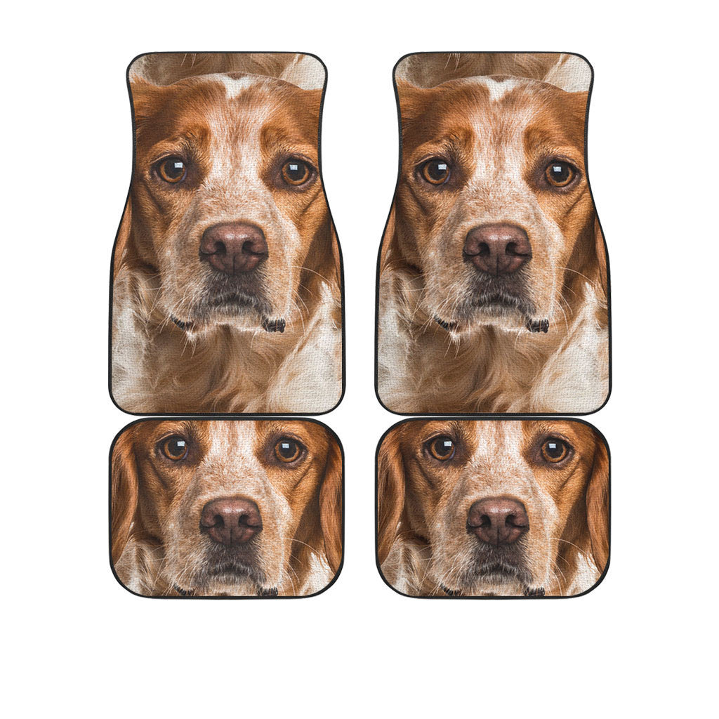 Brittany Dog Funny Face Car Floor Mats 119