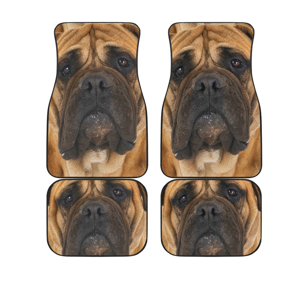 Bullmastiff Dog Funny Face Car Floor Mats 119