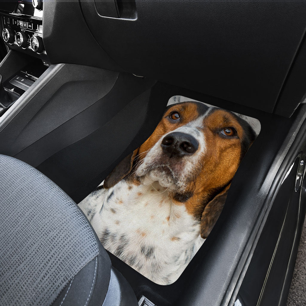 Coonhound Dog Funny Face Car Floor Mats 119