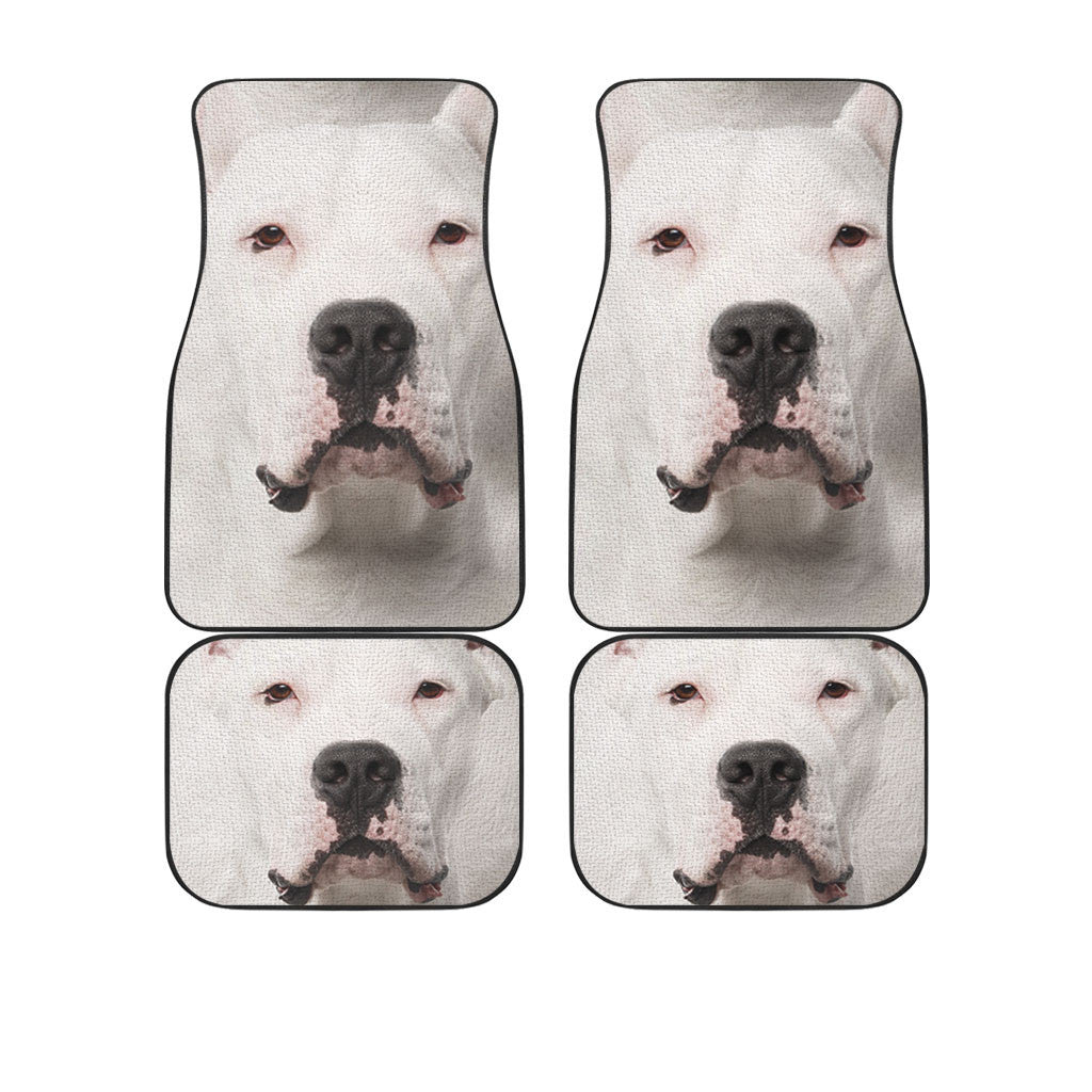 Dogo Argentino Dog Funny Face Car Floor Mats 119