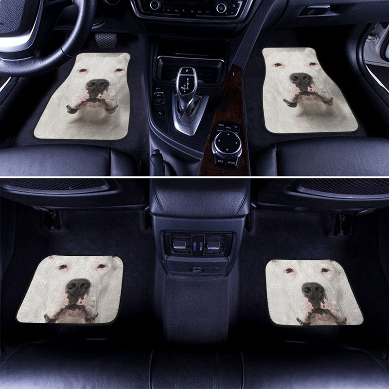 Dogo Argentino Dog Funny Face Car Floor Mats 119