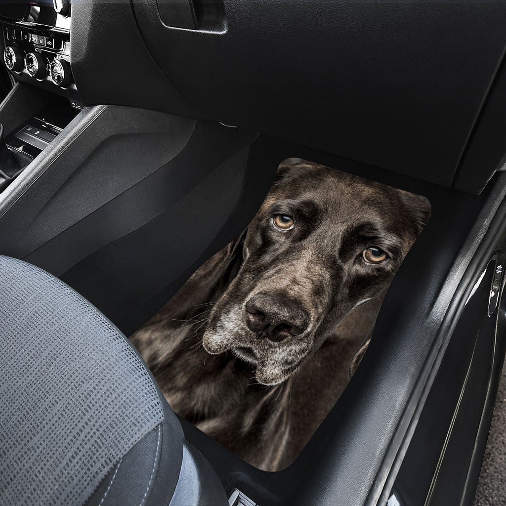 German Shorthaired Pointer Dog Funny Face Car Floor Mats 119