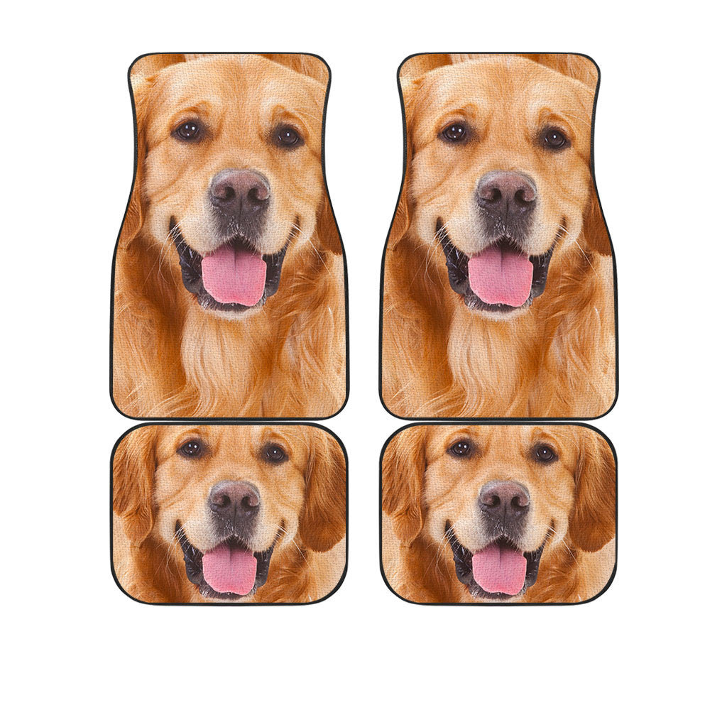 Golden Retriever Dog Funny Face Car Floor Mats 119