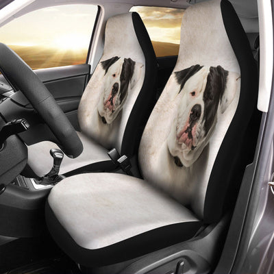 American Bulldog Funny Face Car Seat Covers 120