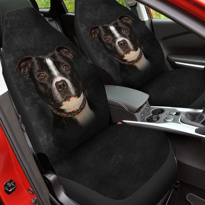 American Staffordshire Terrier Dog Funny Face Car Seat Covers 120