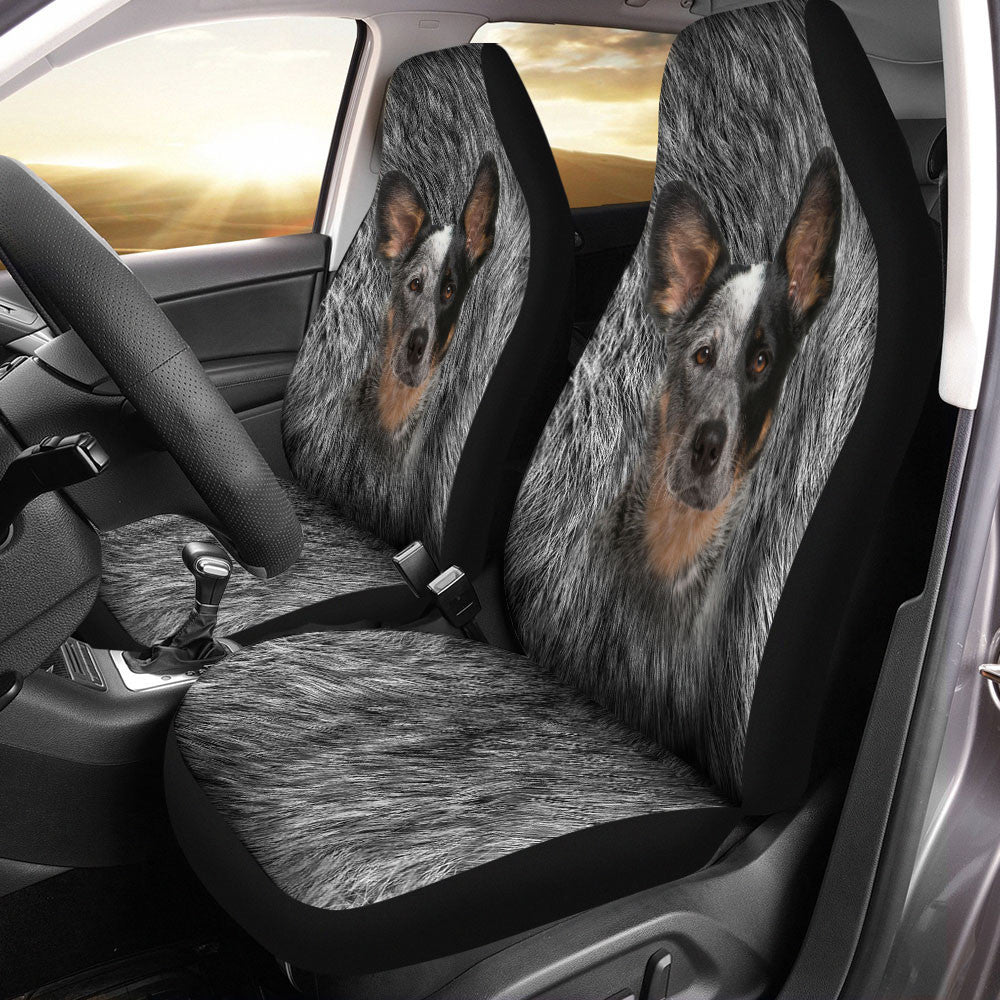 Australian Cattle Dog Funny Face Car Seat Covers 120