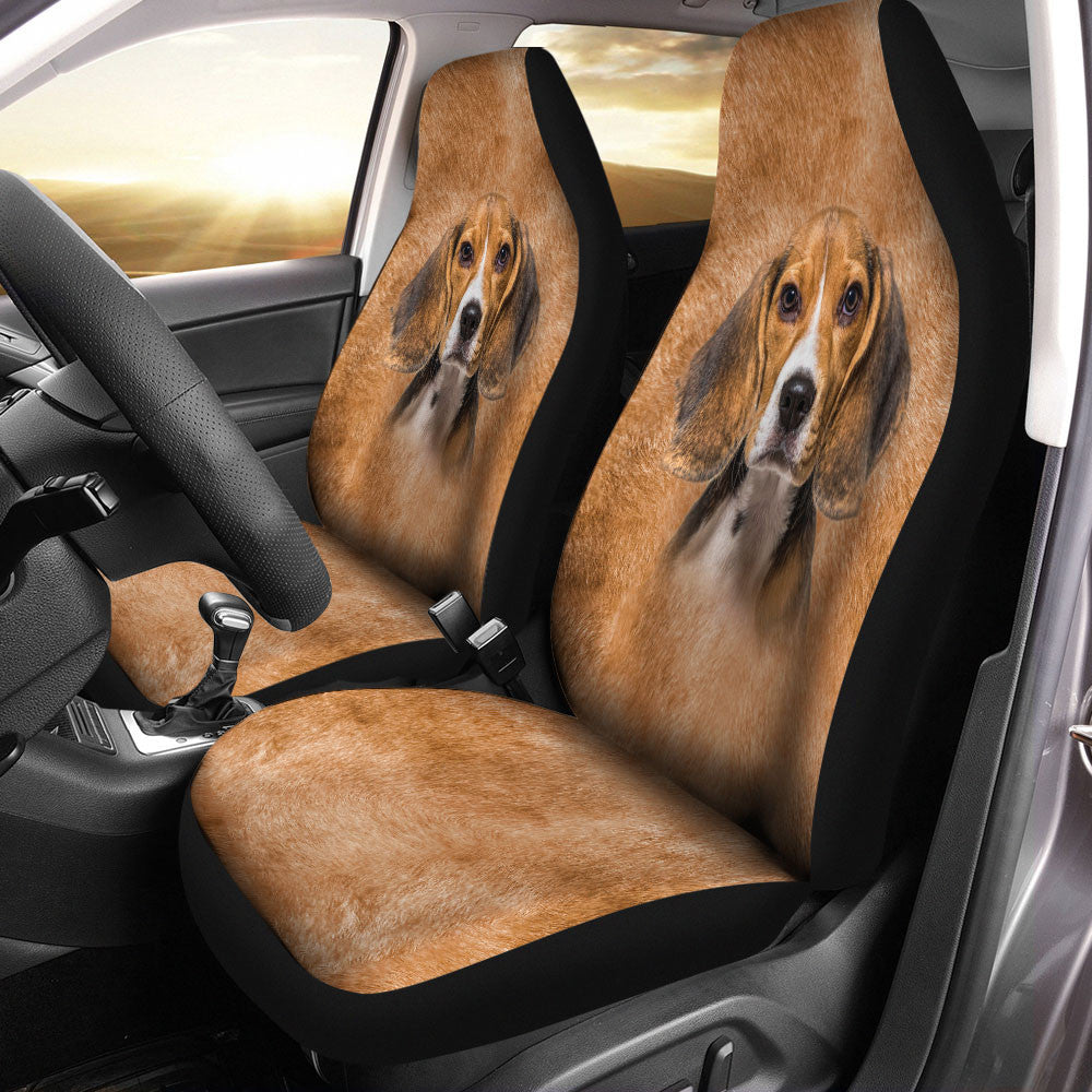 Beagle Dog Funny Face Car Seat Covers 120