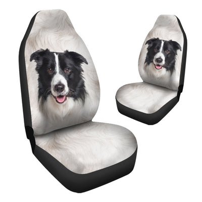 Border Collie Dog Funny Face Car Seat Covers 120