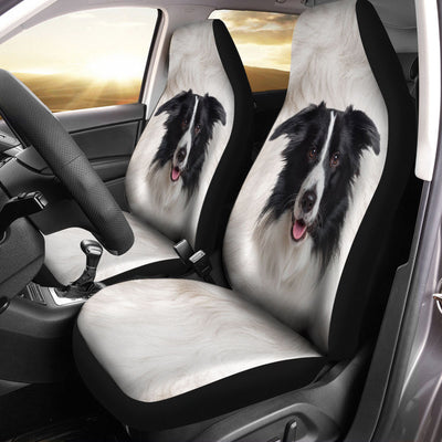 Border Collie Dog Funny Face Car Seat Covers 120