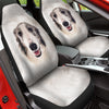 Borzoi Dog Funny Face Car Seat Covers 120