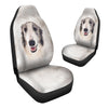 Borzoi Dog Funny Face Car Seat Covers 120