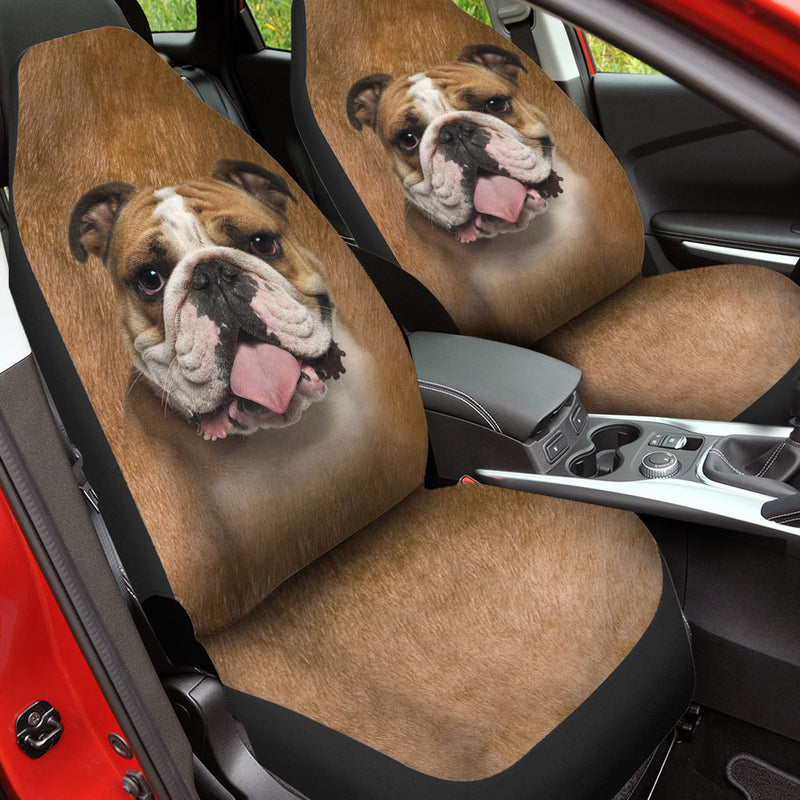 Bulldog Funny Face Car Seat Covers 120