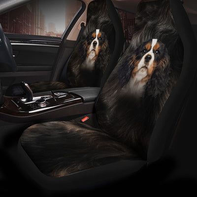 Cavalier King Charles Spaniel Dog Funny Face Car Seat Covers 120