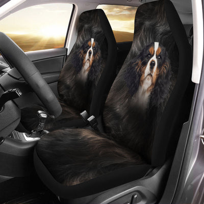 Cavalier King Charles Spaniel Dog Funny Face Car Seat Covers 120