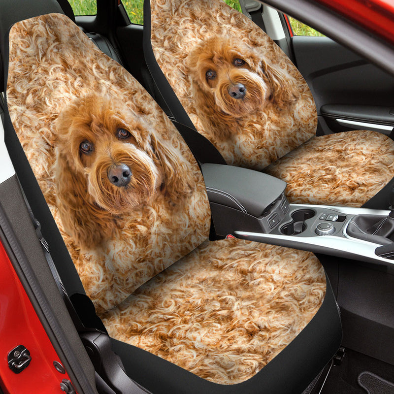Cavapoo Dog Funny Face Car Seat Covers 120