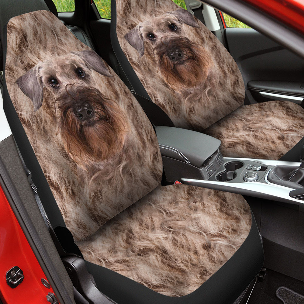 Cesky Terrier Dog Funny Face Car Seat Covers 120