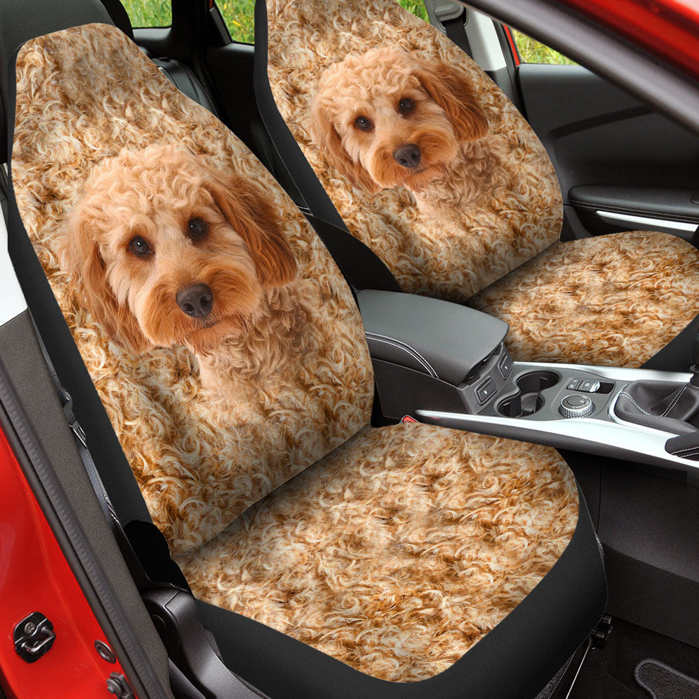 Cockapoo Dog Funny Face Car Seat Covers 120 - Cordecar Store