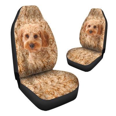 Cockapoo Dog Funny Face Car Seat Covers 120