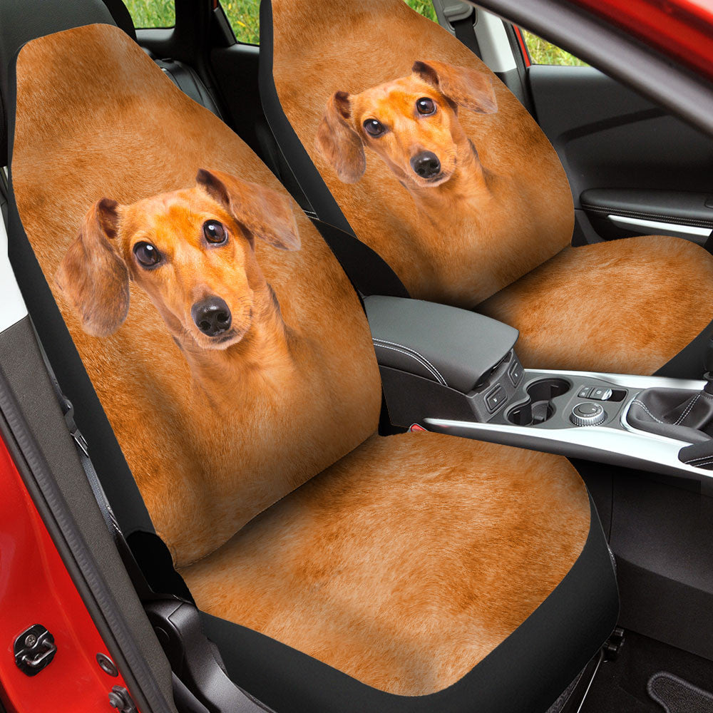 Dachshund Dog Funny Face Car Seat Covers 120