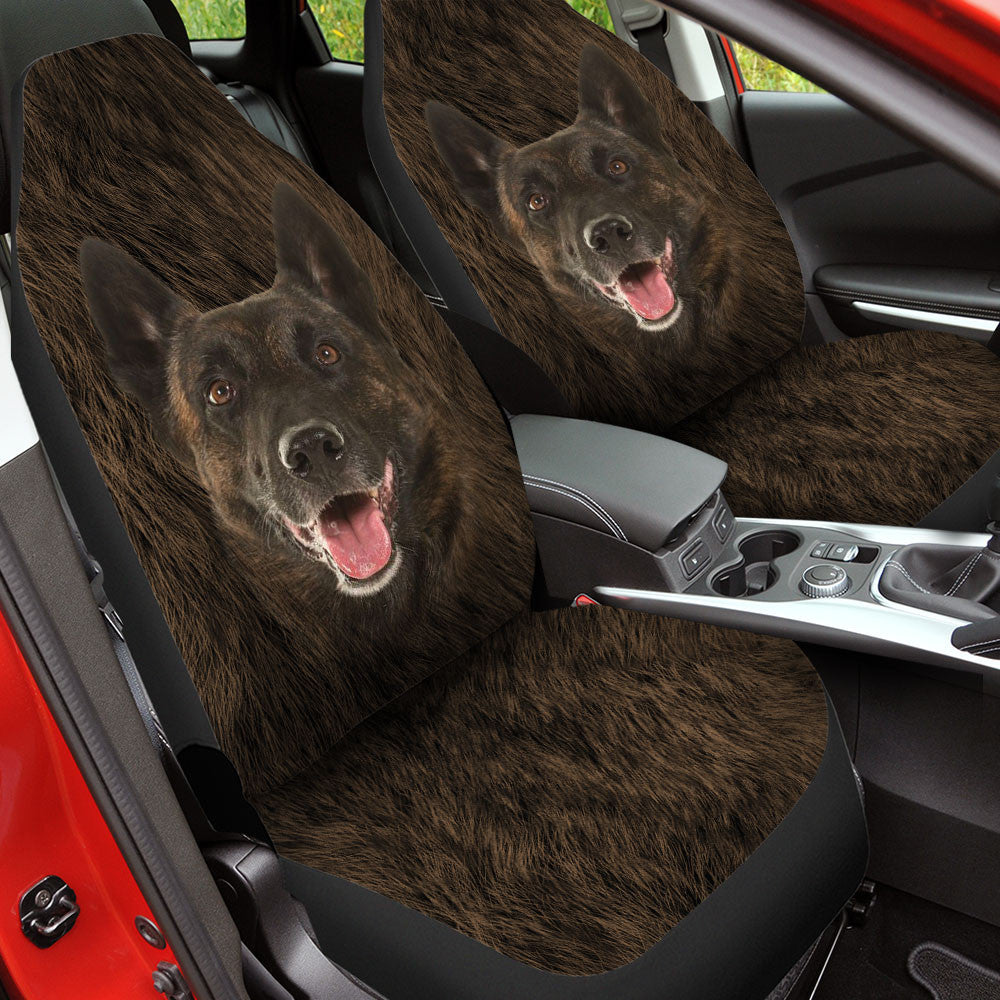 Dutch Shepherd Dog Funny Face Car Seat Covers 120