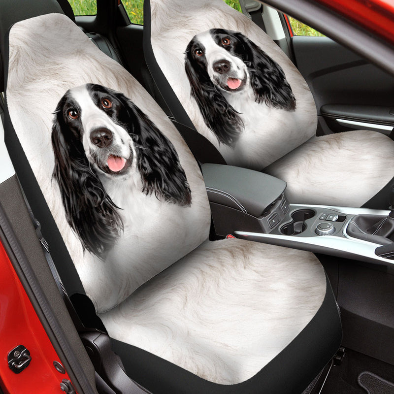 English Springer Spaniel Dog Funny Face Car Seat Covers 120