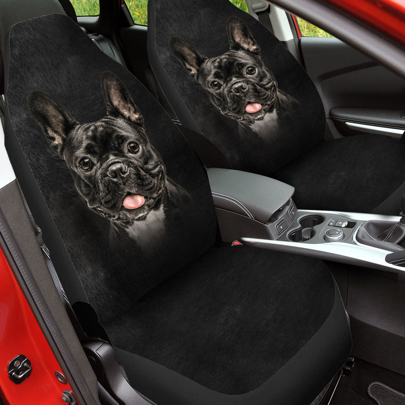 French Bulldog Funny Face Car Seat Covers 120