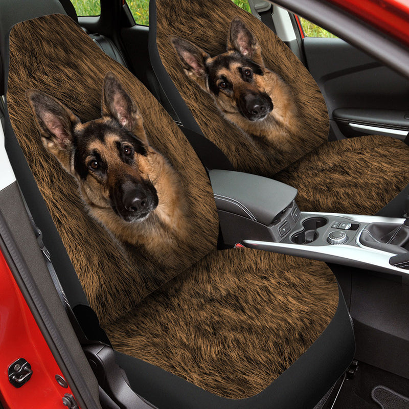 German Shepherd Dog Funny Face Car Seat Covers 120