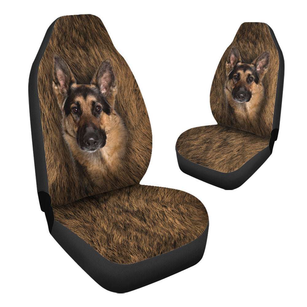 German Shepherd Dog Funny Face Car Seat Covers 120