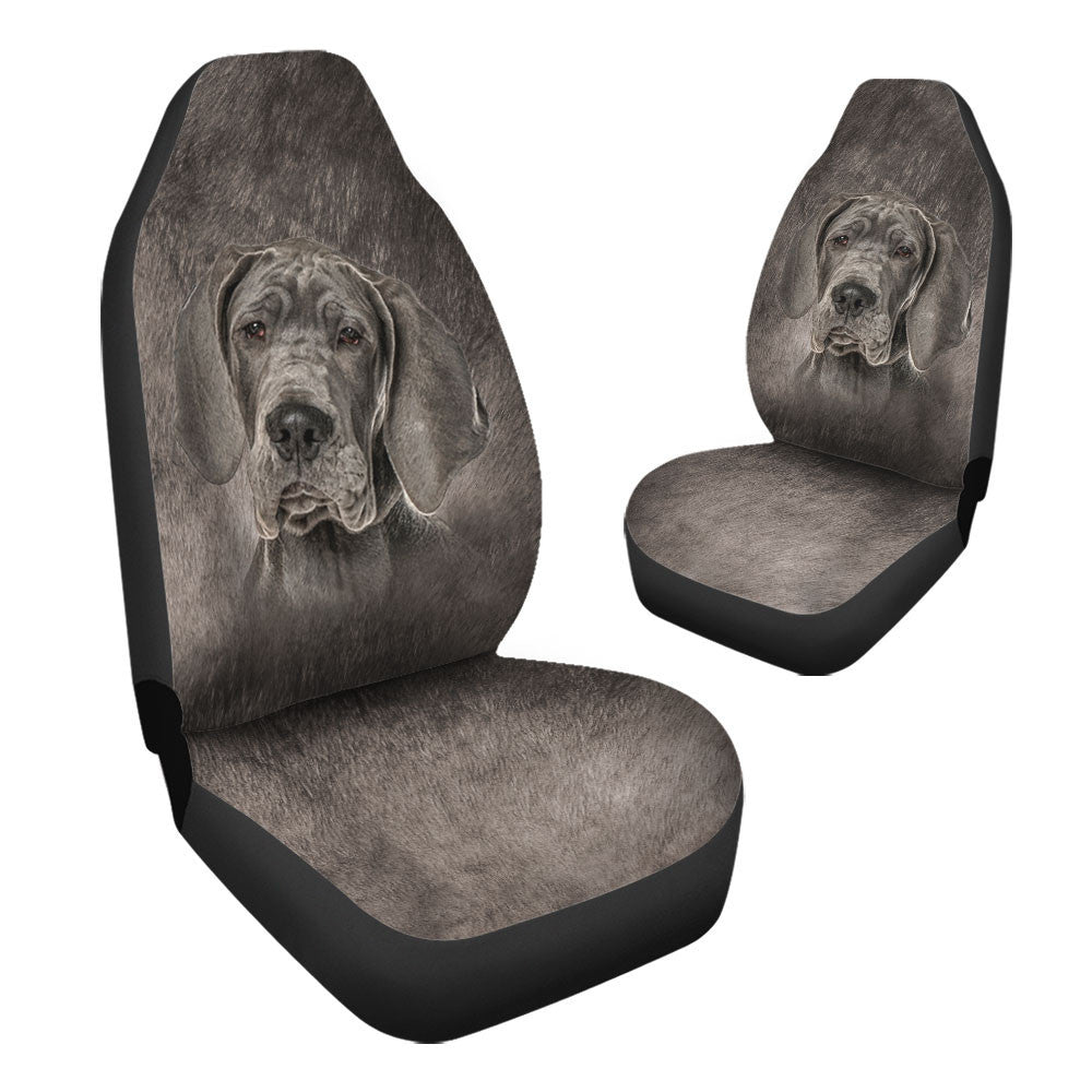 Great Dane Dog Funny Face Car Seat Covers 120