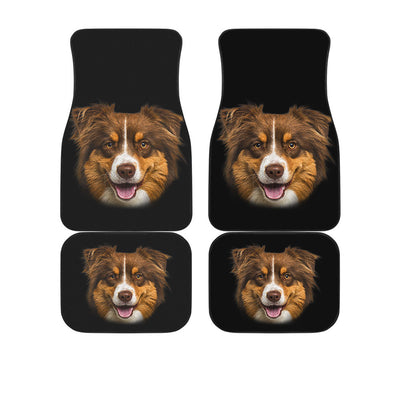 Australian Shepherd Dog Cute Face Car Floor Mats 118