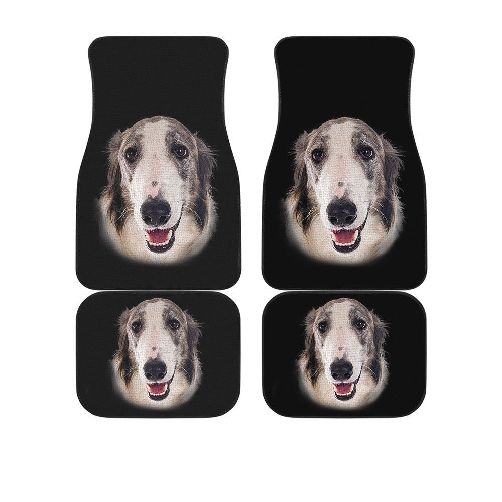 Borzoi Dog Cute Face Car Floor Mats 118