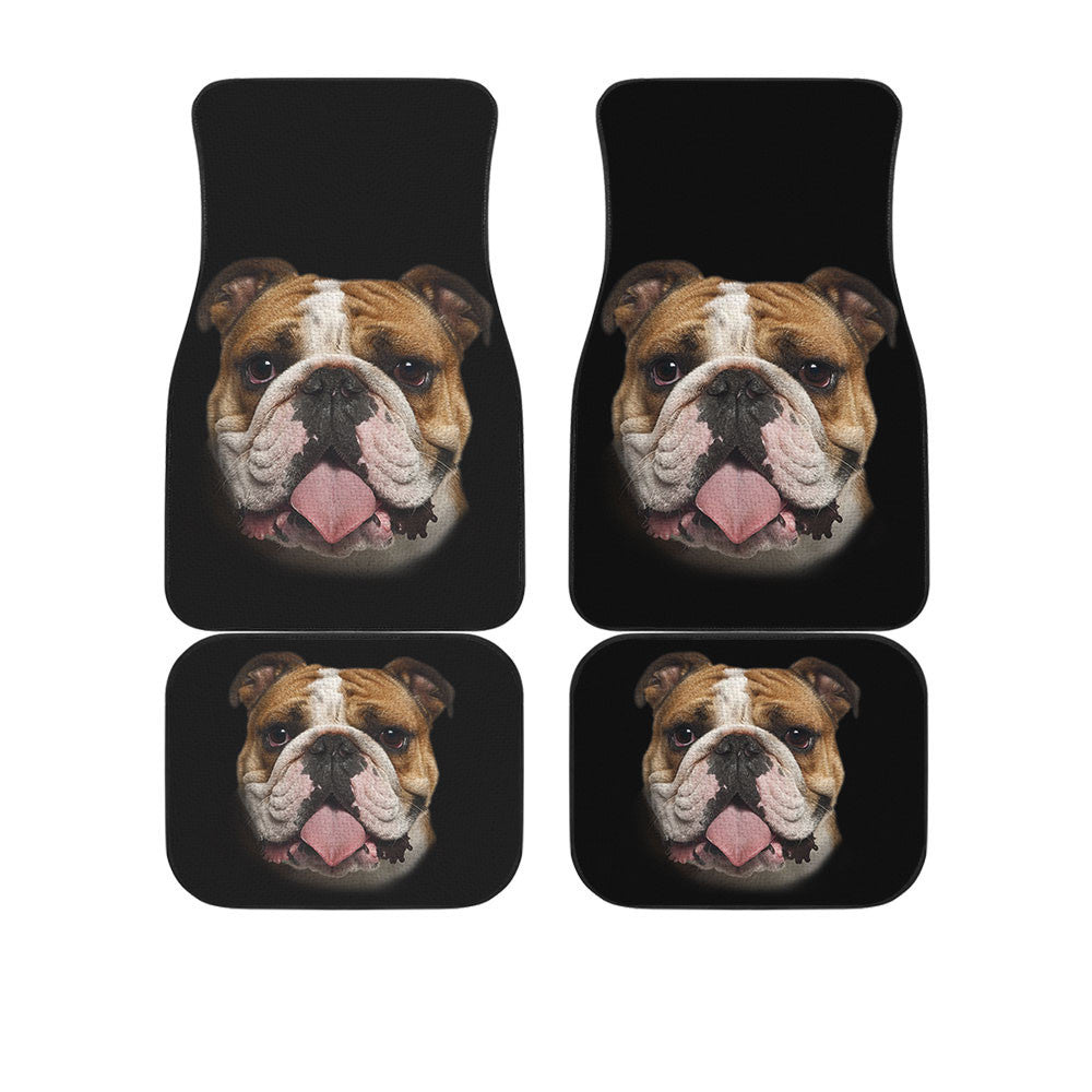 Bulldog Cute Face Car Floor Mats 118