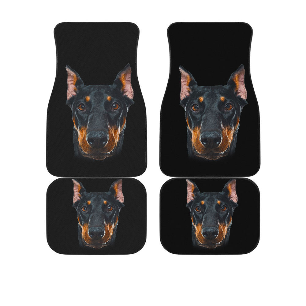 Doberman Pinscher Cute Face Car Floor Mats 118