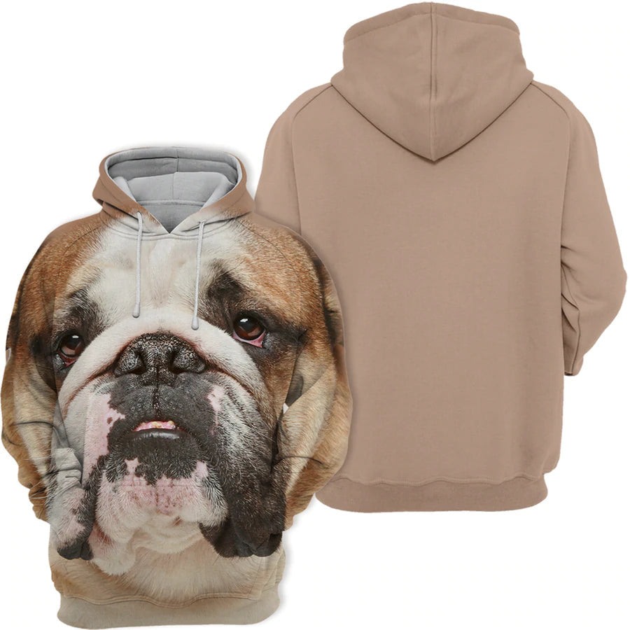 English Bulldog 2 - Unisex 3D Graphic Hoodie