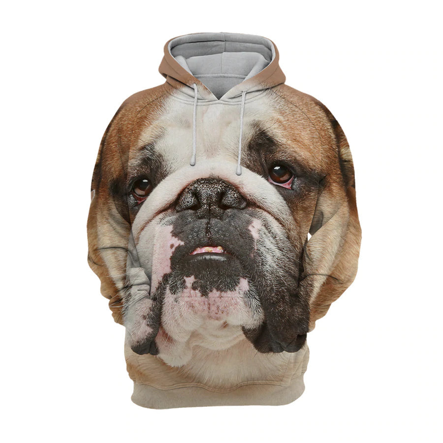 English Bulldog 2 - Unisex 3D Graphic Hoodie