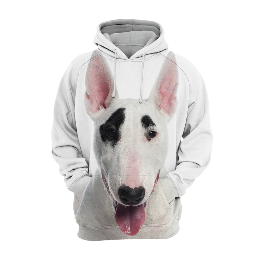 Bull Terrier 3 - Unisex 3D Graphic Hoodie