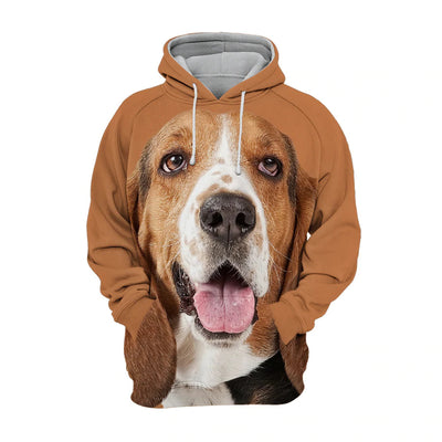 Basset Hound - Unisex 3D Graphic Hoodie