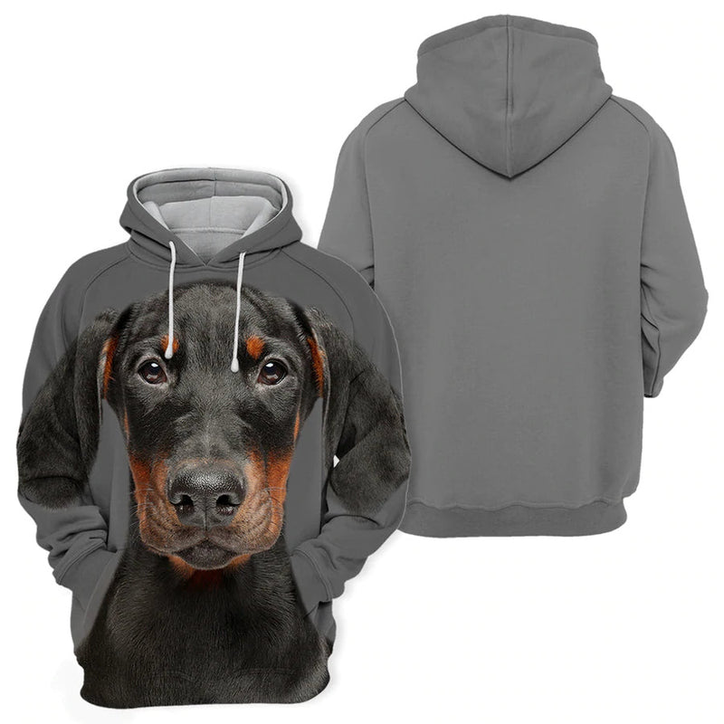 Doberman 2 - Unisex 3D Graphic Hoodie